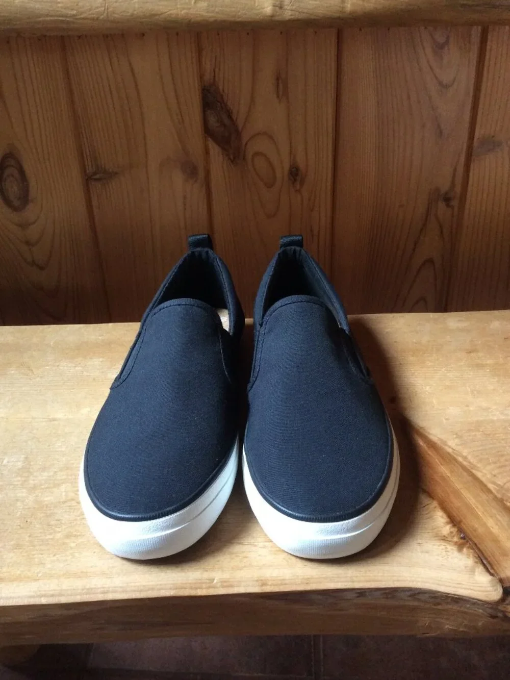 Sperry SeaCycled Crest Twin Gore Black EUC Canvas Classic Sneaker Shoes Size 9 - Picture 2 of 7